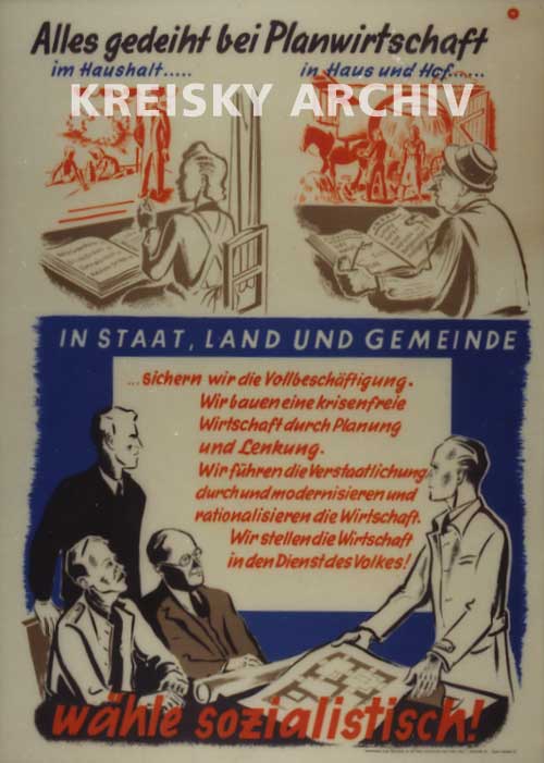 Plakat der SPÖ, 1946