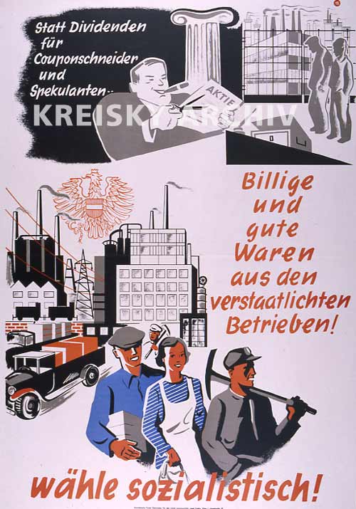 Plakat der SPÖ, 1949