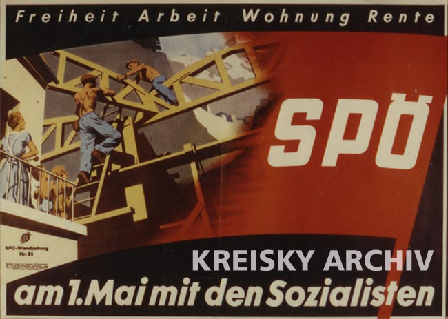 Diese Wandzeitung der SPÖ aus 1955 verdeutlicht die Geschlechterrollenzuteilung der Nachkriegszeit auf markante Weise. Im Hintergrund ist eine Staumauer des zwischen 1944 und 1954 erbauten Speicherkraftwerks Kaprun zu sehen. Diese Wandzeitung der SPÖ aus 1955 verdeutlicht die Geschlechterrollenzuteilung der Nachkriegszeit auf markante Weise. Im Hintergrund ist eine Staumauer des zwischen 1944 und 1954 erbauten Speicherkraftwerks Kaprun zu sehen.