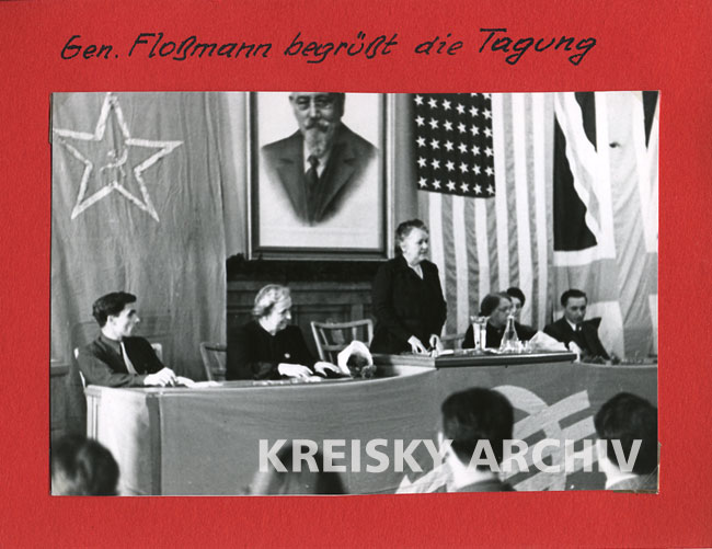 Festsitzung zum Internationalen Frauentag, 2. April 1949 in Wiener Neustadt