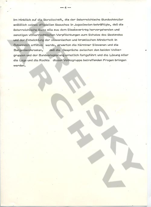 Gemeinsame Presseerklärung von Vertretern der slowenischen und der kroatischen Minderheit in Österreich anlässlich des 25Jahrjubiläums des Staatsvertrages, 1980 Gemeinsame Presseerklärung von Vertretern der slowenischen und der kroatischen Minderheit in Österreich anlässlich des 25Jahrjubiläums des Staatsvertrages, 1980