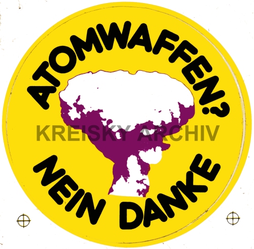 Aufkleber "Atomwaffen? Nein Danke"