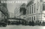 Juli 1927: Barrikade auf der Lerchenfelderstraße