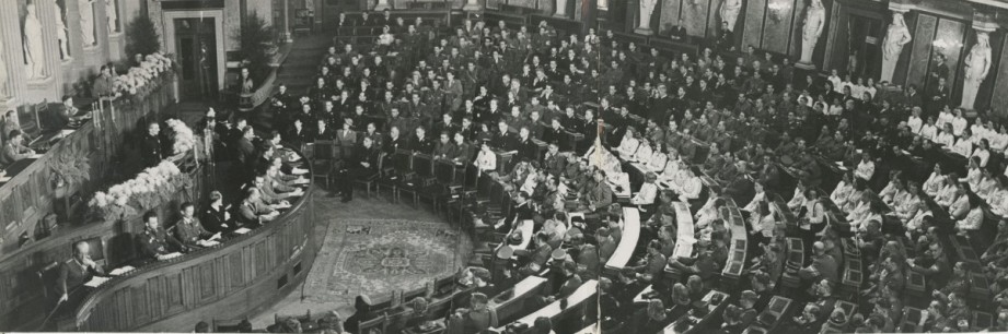 Gründungstagung des Europäischen Jugendverbandes im Wiener Gauhaus, 14.9.1942.