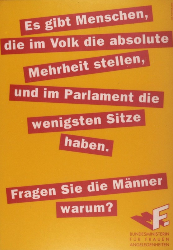 „Es gibt Menschen, die im Volk die absolute Mehrheit stellen, und im Parlament die wenigsten Sitze haben.“ 